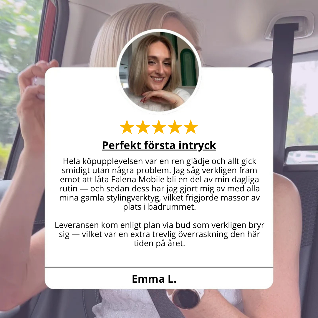FALENA Mobile - Portabel 2-i-1 Borste Och Plattång