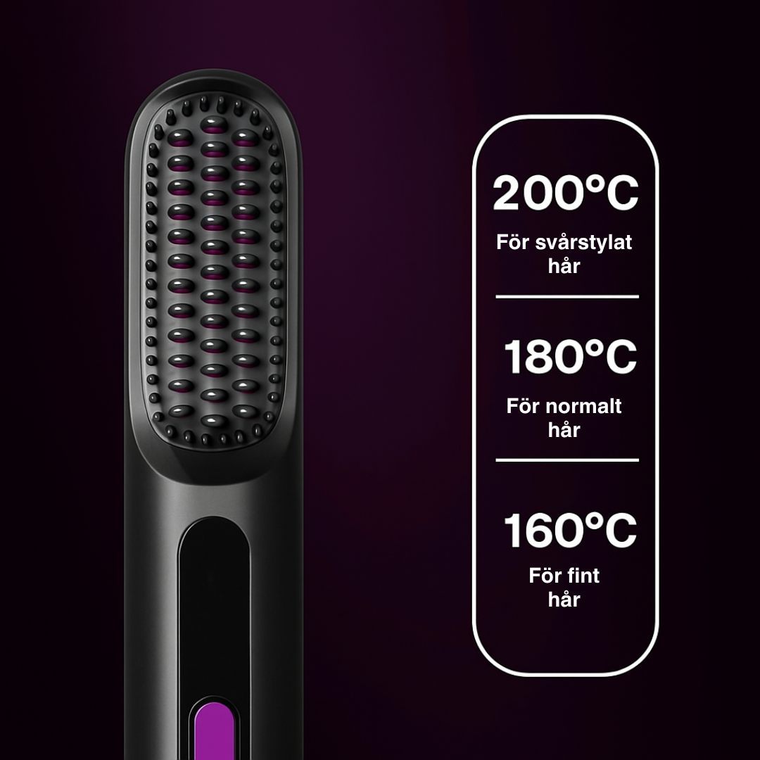 FALENA Mobile - Portabel 2-i-1 Borste Och Plattång